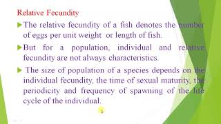 Fecundity in Fishes [upl. by Silvers33]