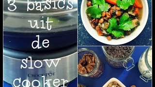 3 basics uit de slow cooker [upl. by Enoj842]