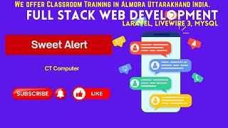 Sweet alert notification in laravel livewire  ecommerce website development in laravel [upl. by Wende]