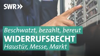 Messe Kaffeefahrt Haustür Meine Rechte bei Außerhausgeschäften  Marktcheck SWR [upl. by Aiclid450]