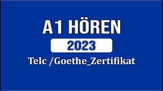 TELC A1 Hören 2023  German Test For Immigrants I Listening A2 B1 Test DTZ Telc ÖSD Learn German [upl. by Regdor]