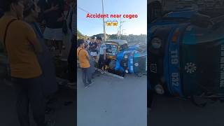 “Very Bad accident near cogeo”  Thanks lord 🙏nobody hurt indianinphilippines travelvlog shorts [upl. by Keane966]