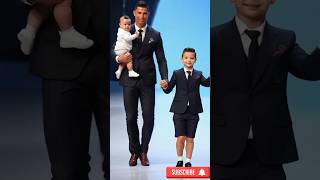 Lionel messi vs Christiano Ronaldo with baby messi and baby Ronaldo fashion show in ai art shorts [upl. by Isiah315]