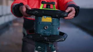 Wellers Hire  Bosch GRL 650 CHVG Rotating Dual Grade Green Laser Level [upl. by Aidnyc]