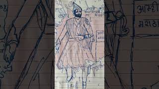 Chatrapati shivaji maharaj ji drawing art [upl. by Venable]