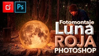 🔴 Como Hacer FOTOMONTAJES en PHOTOSHOP Luna Llena  Tutorial ⭐⭐⭐⭐⭐ [upl. by Letnom]