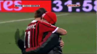 Super coup franc de Ibra Milan 1 Cagliari 0 by ÝâSsînę Ðz [upl. by Cleaves893]