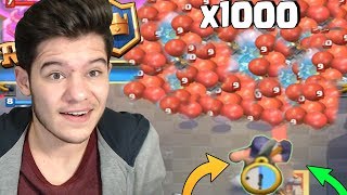 1000 İSKELET FIÇISI VS 1 CELLAT ÜZDÜ  CLASH ROYALE [upl. by Sesiom765]