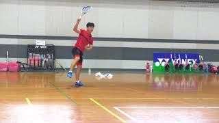 YONEX World Challenge キム・ドンフン選手のラリー【前から】 [upl. by Iridissa]