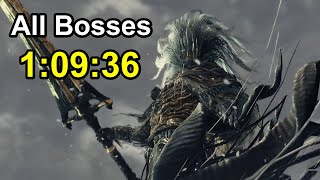 Dark Souls 3 All Bosses Speedrun World Record 10936 [upl. by Engis]