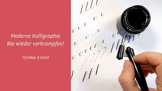 Nie wieder verkrampfen beim Kalligraphie schreiben [upl. by Esenaj]