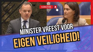 Minister Veldkamp WOEST op LINKSE deuger Ik weet niet of ik door kan gaan als minister [upl. by Leontyne]