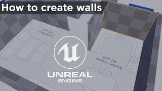 How to create walls directly in Unreal Engine  Everything you need to know Tutorial [upl. by Etteniotnna]