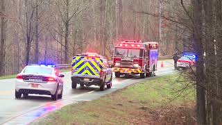 North Carolina woman escapes through sunroof of submerged car [upl. by Furtek]