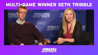 Seth Tribble Jeopardy Guest Host Exclusive Interview  JEOPARDY [upl. by Katrine]