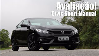 Avaliação  Honda Civic Sport 2017 Manual  Falando de Carro [upl. by Raseta]