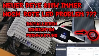 Balkonkraftwerk mit Deye 800W Rote LED Relais anschließen WLAN und Solarman App einrichten [upl. by Fawnia]