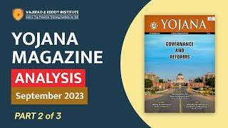 Yojana Magazine September 2023 Part2 Complete Analysis for UPSCState PSC Exams  Vajirao amp Reddy [upl. by Hgeilyak]