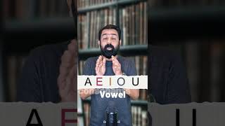 Grammar 8 Vowels englishgrammar englishlanguage englishlearning [upl. by Nataline]