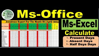 How To You Make Attendance Report Automatically In MsExcel [upl. by Colan]