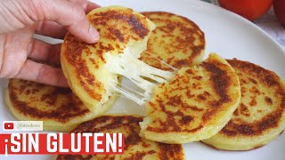 ¡SÓLO PATATA MAICENA y QUESO  Arepas rellenas Sin gluten sin TACC [upl. by Light]