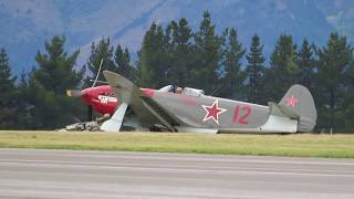 Warbirds Over Wanaka 2018 Yak 3 Plane Crash [upl. by Roselia]