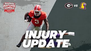 UGA hoping for good news after 2 injuries to key players  DawgNation postgame [upl. by Lundt]