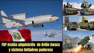 FAP evalúa Compra de Avión Awacs y sistema de defensa Antiaéreo‼️🇵🇪😱 [upl. by Enila]