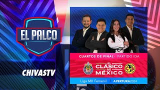 CHIVAS FEMENIL VS AMERICA EN VIVO 4°S DE FINAL DE IDA LIGA MX AP24 [upl. by Arataj]