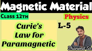 Curies Law L5Magnetic Material [upl. by Lorine]