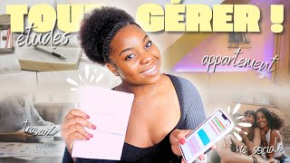 ORGANISE TA VIE ET ATTEINS TES OBJECTIFS 📚🎯 études appart job vie sociale  motivlog ep 3 [upl. by Naujahs]