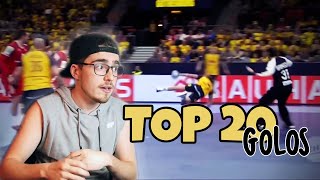 OS MELHORES GOLOS DO EUROPEU ANDEBOL 2020  REACT [upl. by Aielam294]