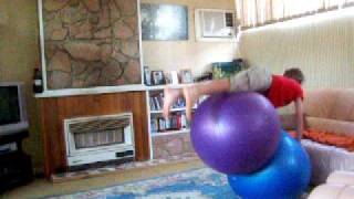 Acrobatic Exercise Ball Tricks [upl. by Iztim]