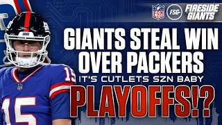 Giants Steal Win over Packers  It’s Cutlets SZN Baby  Playoffs [upl. by Adam]