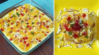 Mango Bread Pudding  Eggless amp Without Oven  Custard Bread Pudding  Yummy Bread Pudding Recipe [upl. by Lindeberg290]