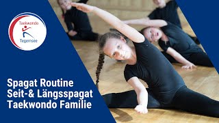 Spagat lernen in 15 Minuten Seitspagat amp Längsspagat  Taekwondo Familie Tegernsee [upl. by Neural]