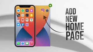 How to Add New Page on iPhone Home Screen tutorial [upl. by Randie51]