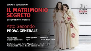 Il matrimonio segreto Cimarosa  Atto Secondo  Stagione Opera amp Balletto 20192020 [upl. by Simpkins]