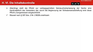 BGB AT – Folge 24 AGB Teil 3 Transparenzgebot Inhaltskontrolle geltungserhaltende Reduktion [upl. by Vesta]