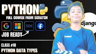 Python Data Types  Python Tutorial  Class 10  Hindi [upl. by Leruj70]