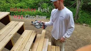 Milwaukee Fuel M12 Circular Saw Demo [upl. by Nine]