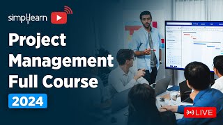 🔥Project Management Full Course  Project Management Training 🔴LIVE  PMP  2024  Simplilearn [upl. by Bonnes]