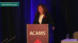 Nada Semaan  FINTRAC CEO  Keynote Speaker ACAMS AML amp Financial Crime Conference [upl. by Nixon]