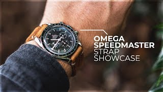 The Perfect Strap Combos  Omega Speedmaster Moonwatch Strap Showcase by WatchGecko [upl. by Analim558]