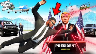 GTA 5  Franklin amp Shinchan Try To Save The President Of LOS SANTOS GTA 5 [upl. by Nivan]