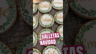 Tutorial Galletas Navidad Royal Icing shorts cocina navidad [upl. by Goulet50]