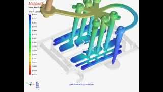 Moldex3D Flow Simulation of special runner design [upl. by Fast]