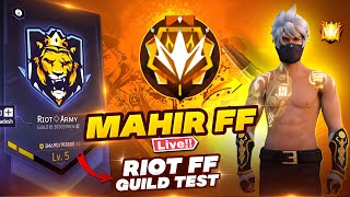 500K REVEAL MY FACE 👻RIOT ARMY BEST PLAYER 💀GUILD TEST LIVE freefirelive freefire mahirfflive [upl. by Snave]