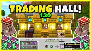 BEST VILLAGER TRADING HALL 1 EMERALD TRADE In Minecraft Bedrock And Java 120 [upl. by Alil]