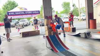 Evel Knievel Stunt Cycle Jump Off in Strattanville PA 992023 [upl. by Newg657]